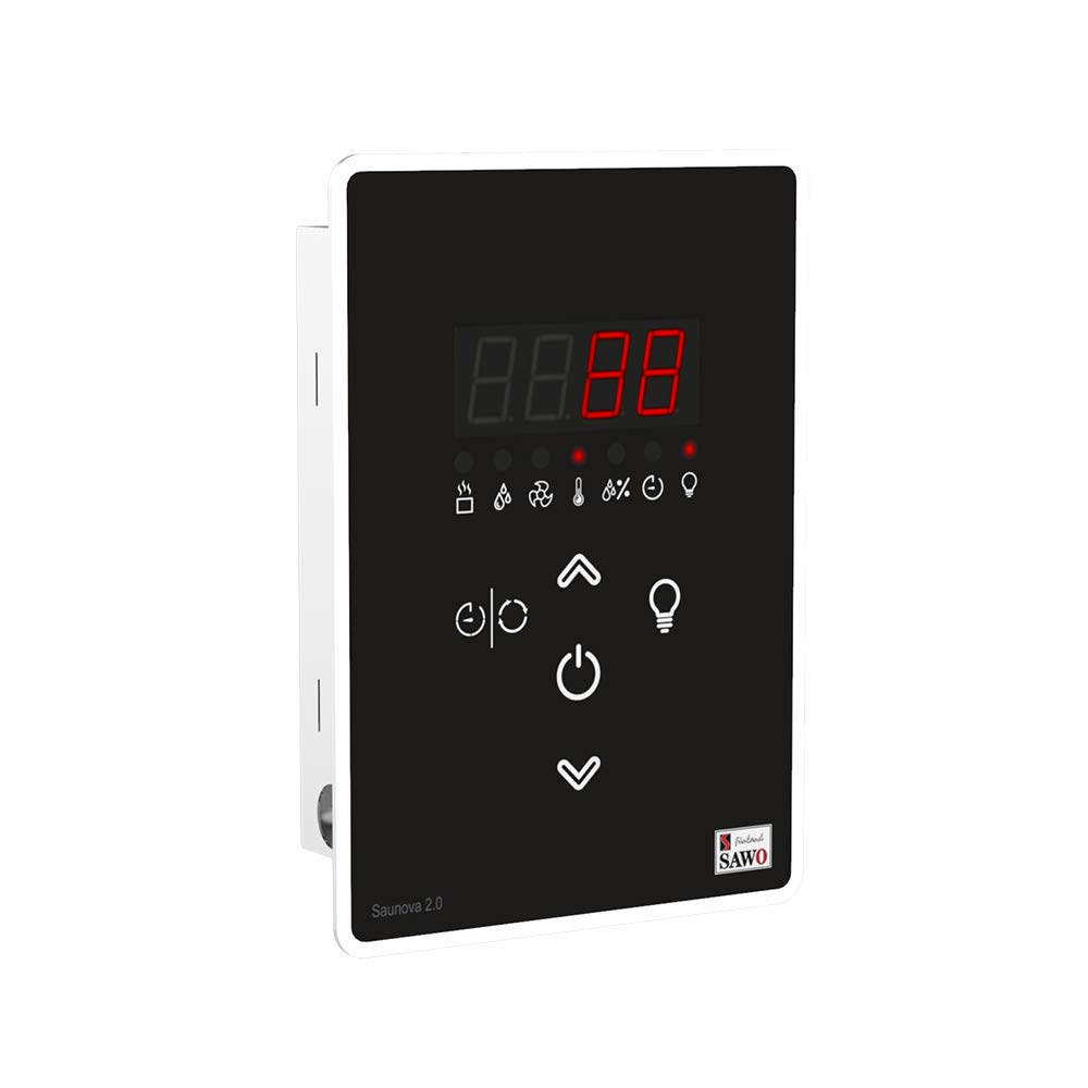 Sawo Krios Poêle pour sauna électrique mural en acier inoxydable 230 V/400 V (9 kW Ni2)