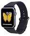 PEAK ZHANG Compatible Iwatch Band 38mm 40mm Women Genuine Leather Replacement Strap with Space Grey Adapter and Buckle Compatible Series 4 (40mm) Series 3/2 /1 (38mm) Sport Edition, Black