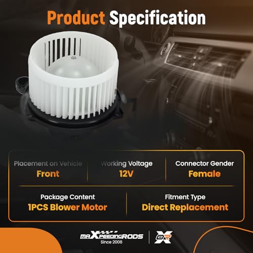Image of maXpeedingrods Front A /C Heater Blower Motor Assembly 700246 Fits for Kia Soul Base /Exclaim /Plus 2010-2013 Sport 2010-2011, HVAC Blower Motor Fan # 971132K000 SK700246 BM9392C PM9392