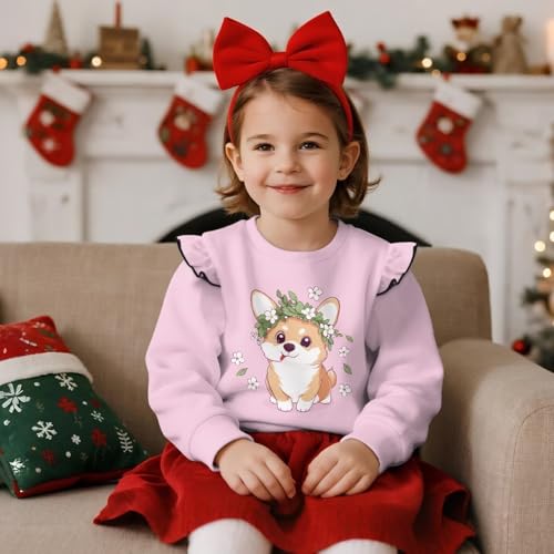Girl Girl Sweatshirt Clothes Ruffle Sleeves Kids Long Sleeve Fashion Pullover Tops Clothes Comfortable Sport Shirt3