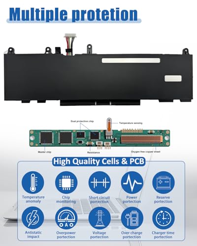 Image of 51.3Wh WP03XL M73466-005 Battery for HP EliteBook 830 835 840 845 860 865 / G9 835 840 845 860 865 G10 / EliteBook x360 1040 G9 G10 Series M73466-005 M64305-421 L78555-005 - 11.58V 4249mAh