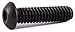 1/4-28 x 3/4 - Black Finish Heat Treated Alloy Steel - Cap Screws - Button Head pack of 100