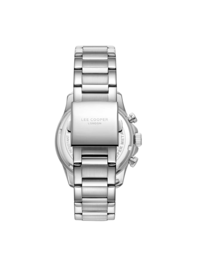 Image of Lee Cooper Men's Watch, Multi Function Display and Metal Strap - LC08149.360, Silver