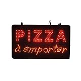 Enseigne lumineuse LED intérieur PIZZA à emporter