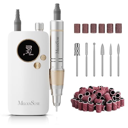 MelodySusie Entry-Level Clip-On Cordless Nail Drill, SC320F 30000RPM E-File with Pastel & Colorful Aesthetic Design for Manicure Shaping & Gel Removal, Ideal for Training, Nail Art Practice & Home Use