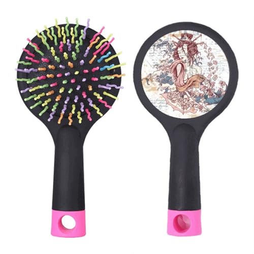 Brosse à cheveux démêlante geisha pour stopper la casse des cheveux grâce au coussin d'air