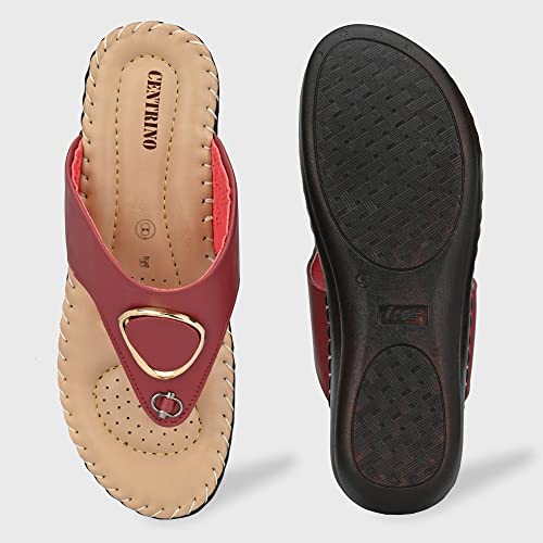 Image of Centrino Women's Thong Comfortable Ortho Care Ladies | Fashion Wear Sandal & Chappal | Soft Cushioned for More Comfort (7902)