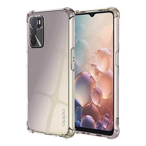 OcioDual Funda Protectora de TPU para OPPO A16, Carcasa de Protección Transparente con Esquinas Reforzadas, Protección para la Cámara Trasera, Flexible en Silicona Gel