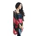 Wensltd Clearance! Womens Loose Bat Sleeve Bohemian Chiffon Stripe Blouse (l, Multicolor)