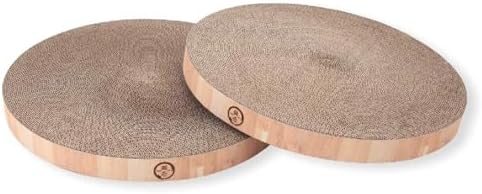 （03:30時点） 猫壱 バリバリボウル 爪研ぎ 交換用 2個セット ライトブラウン XL