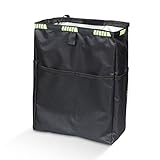 NetCan Car Trash Can 3.5 Gallons Ultra Large Car Trash Bag Hanging, Capacity Organizer and Storage with Adjustable Straps, Leakproof Lining and Spring Frame Closure for Interior Stuff Storage