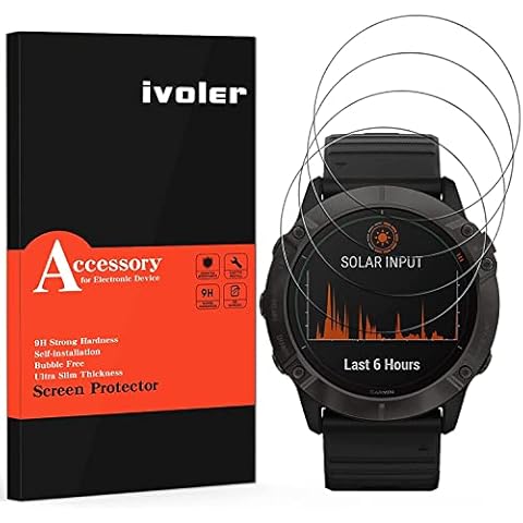 ivoler Protector de Pantalla de Vidrio Templado para Garmin Cover