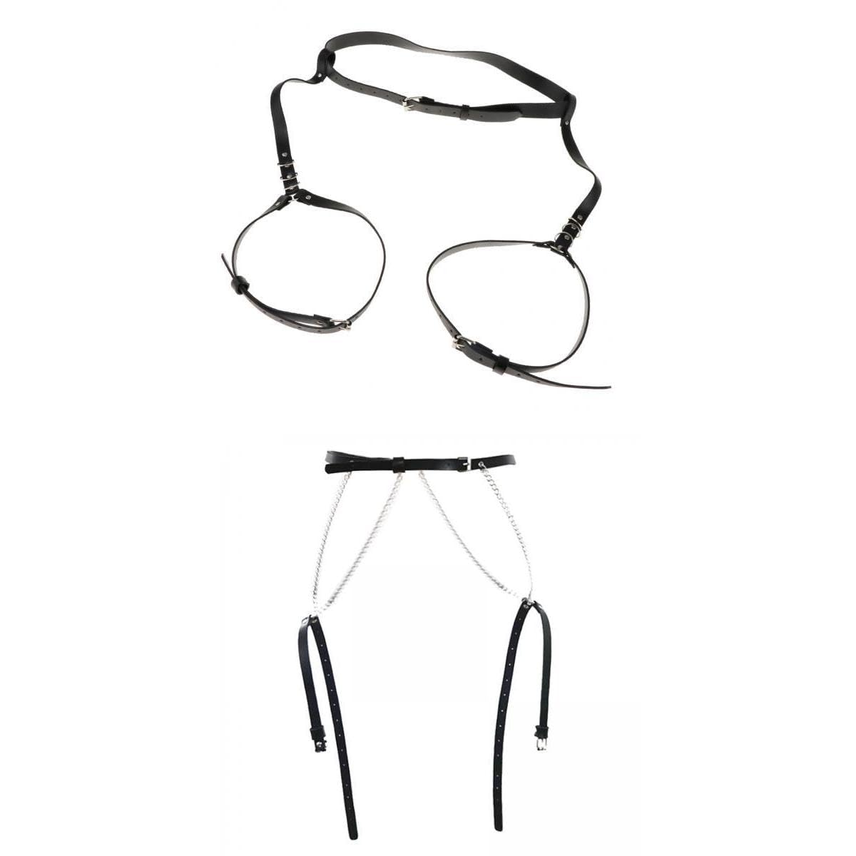 2 Pcs Women Leather Garter Belt Leg Thigh Suspender Clubwear Harness Strap | Clothing, Shoes & Accessories | Womens Clothing | Intimates & Sleep | Garter Belts