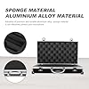 Mikikit Shockproof Metal Mic Box with Internal Foam Layer, Aluminium Alloy Hard Case for Cable and Phone Storage, Crush-Resistant and Anti-Scratch Microphone Carrying Case for Outdoor Use #2