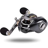 ♥ [Equipo de pesca]: 11 + 1 rodamientos de bolas de acero inoxidable, carretes de pesca con relación de engranaje 7.1: 1. Será el equipo de pesca que más necesita.
