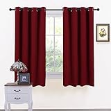 ✅DISEÑO ELEGANTE - Cortinas confeccionadas del color sencillo se adaptan a muchos estilos. Cortinas con ollaos te facilitan colgarlas y deslizarlas