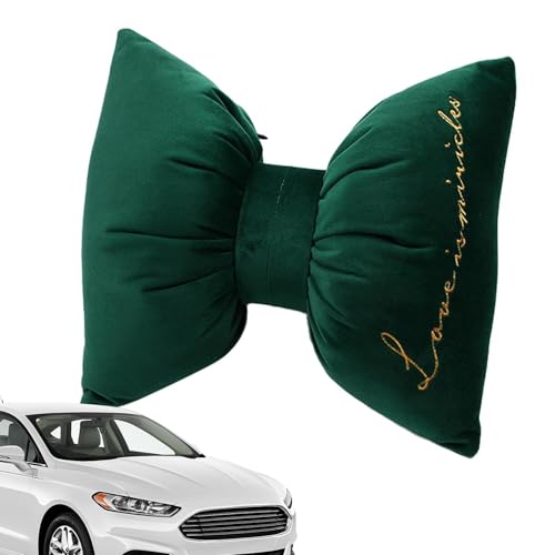 Almohadas de cuello de coche con lazo, almohada de cuello de coche para conductor, bonita almohada de viaje para el conductor para relajar el cuello