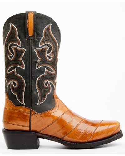 Dan Post Men's Camel EEL Exotic Western Boot Square Toe - Dps6992