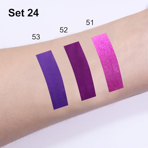 Image of evpct 3Pcs Lavender Dark Violet Purple Matte Lip Liner & Liquid Lipstick Stain Makeup Set for Women, Lip Liner Stain Long Lasting Waterproof Smudge Proof, Cruelty Free Lip Makeup 24 hours originales