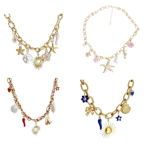 Bijoux de plage : collier multifonctionnel chaîne de corde ajustable