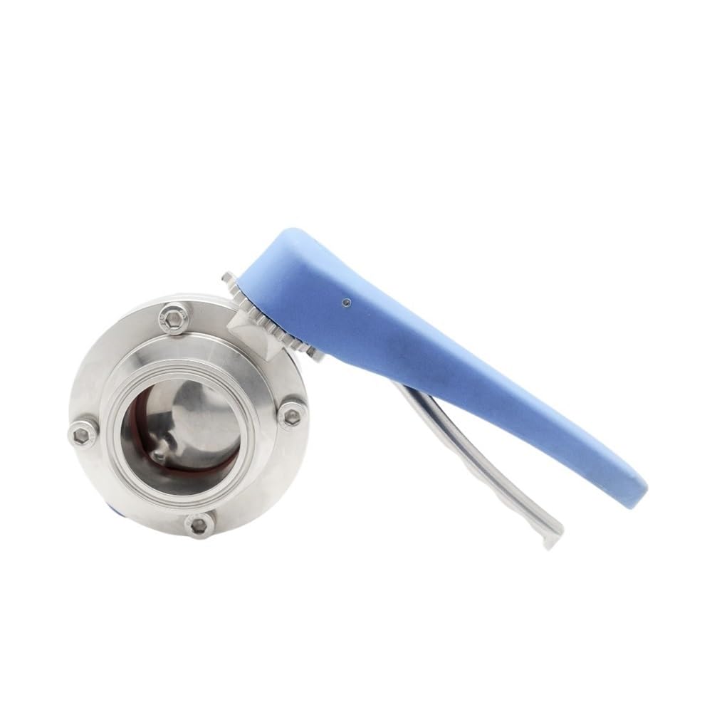 1" /1-1/2" /2" Stainless Steel 1"/1.5"/2 Tri Clamp Valve Squeeze Trigger for Dairy Product(1") Brass Hose