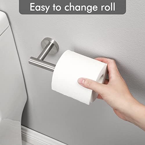 KES Toilet Roll Holder Wall Mounted Bathroom Paper Tissue Hanger Dispenser Modern Style SUS304 Stainless Steel Brushed Finish, A2175S12-2