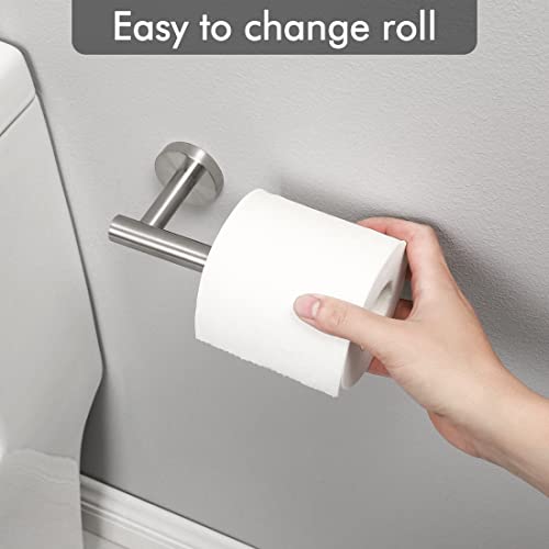 KES Toilet Paper Holder for Bathroom 2 Pack Tissue Holder Dispenser SUS304 Stainless Steel RUSTPROOF Toilet Roll Holder Wall Mount Brushed Finish, A2175S12-2-P2 by KES - Image 7