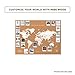 Miss Wood Map XL - Mapa del mundo de corcho, 60 x...