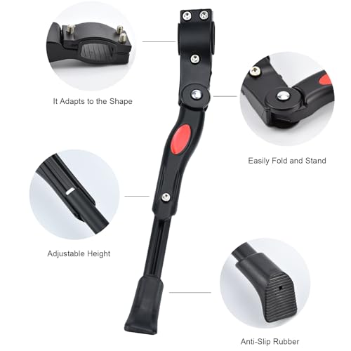Bike Kickstand Aluminum Black