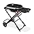 Weber Traveler® Portable Gas Grill (Liquid Propane) for Outdoor Cooking – Black, Porcelain-Enameled Lid, Side Table, Folding Portable Grill with Wheels for Camping, Tailgating & Travel