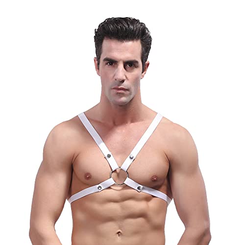 Swbreety Mens Body Chest Harness Belt Punk Shoulder Tank Top Cage Belt Strap Cosplay Clubwear Costume
