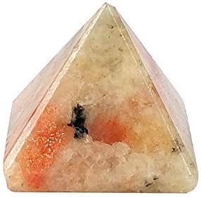 Frienemy Presents Natural Sunstone Pyramid for Reiki and Crystal Stone Pyramid Size 20-25 Mm Approx (Color : Peach) Pack of 1 Pc #Frienemy-610