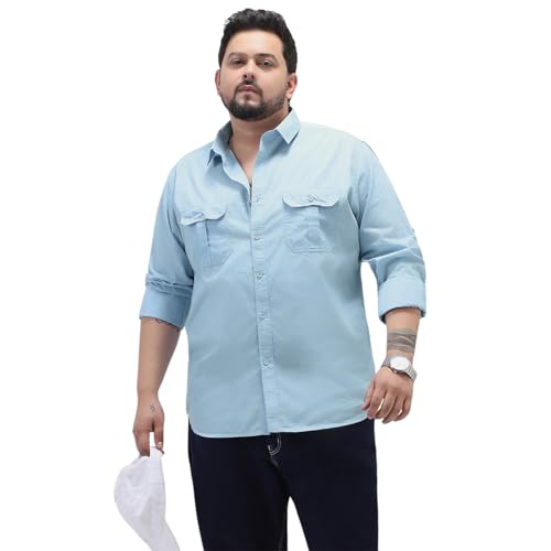Image of Urbano Plus Men's Cotton Full Sleeve Regular Fit Casual Solid Shirt