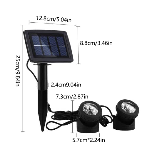 Solar Pond Spotlights, 1-Spotlight Underwater Lights Pond Lights Ip68 Waterproof Submarine Projector Light Pond Garden Lawn Spotlight Cob Style Amphibious For Outdoor Garden Courtyard Lawn Fish #TOP6