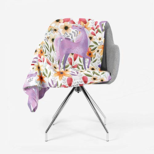 Unicorn Throw Blanket couverture licorne pour soirées ciné canapé