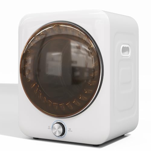 FUNEBIKE Sèche-Linge À Évacuation 3 Kg – Silencieux Et Compact, 8 Programmes + Capteur NTC, Double Filtration Lavable, Installation Murale Ou Pose Libre...