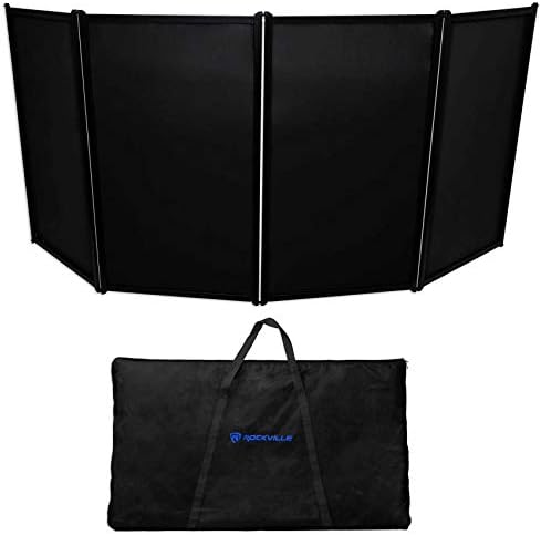 Rockville DJ Event Facade Light Weight Metal Frame Booth+Travel Bag+Scrim (RFAAC)