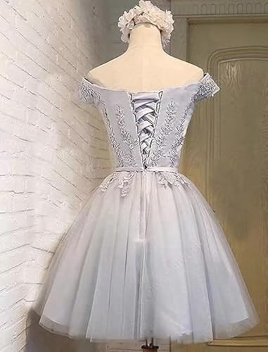 Asulla Short Prom Dresses Homecoming Cocktail Dresses Lace Appliques Bridesmaid Dresses for Wedding2