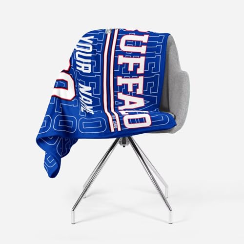 Image of ANTKING Buffalo Throw Blanket for Men Women Boy Custom Name and Number Gifts