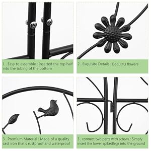 2 Pack 86.2x19.7in Metal Garden Trellis for Climbing Plants,Black Large Trellis for Climbing Plants Outdoor,Vegetables Flower Support,Large Decorative Outdoor Trellis (Black C - 2PCS) 2 Pack 862x197in Metal Garden Trellis for Climbing PlantsBlack Large Trellis for Climbing Plants OutdoorVegetables Flower SupportLarge Decorative Outdoor Trellis Black C 2PCS