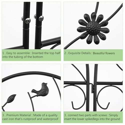 2-Pack-862x197in-Metal-Garden-Trellis-for-Climbing-PlantsBlack-Large-Trellis-for-Climbing-Plants-OutdoorVegetables-Flower-SupportLarge-Decorative-Outdoor-Trellis-Black-C-2PCS 2 Pack 862x197in Metal Garden Trellis for Climbing PlantsBlack Large Trellis for Climbing Plants OutdoorVegetables Flower SupportLarge Decorative Outdoor Trellis Black C 2PCS