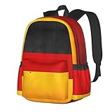 SEOCKA German Flag Laptop Commuter Backpack Shoulder Bag Casual Back Pack Daypack Bags With Side Pockets For Work Travel Daily Use