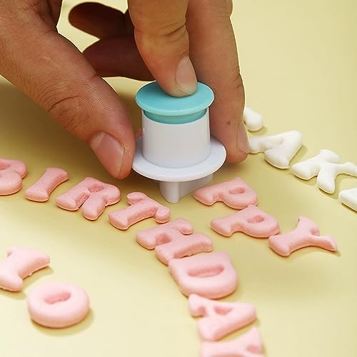 Miniatura 4 de Goiyzttr 62 Piezas Cortador De Galletas Del Alfabeto,Cortador De Fondant Con Letras Y Numeros Para Decoración De Tartas, Hacer Tartas Y Galletas