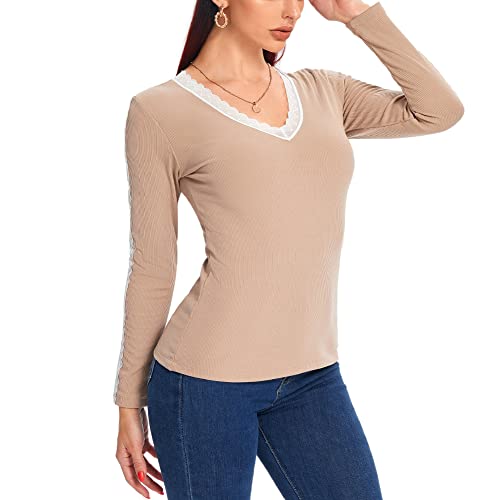 Joyshaper Damen Innenfleece Thermo Unterhemd Thermounterwäsche Oberteil Hellbraun 2XL Cover