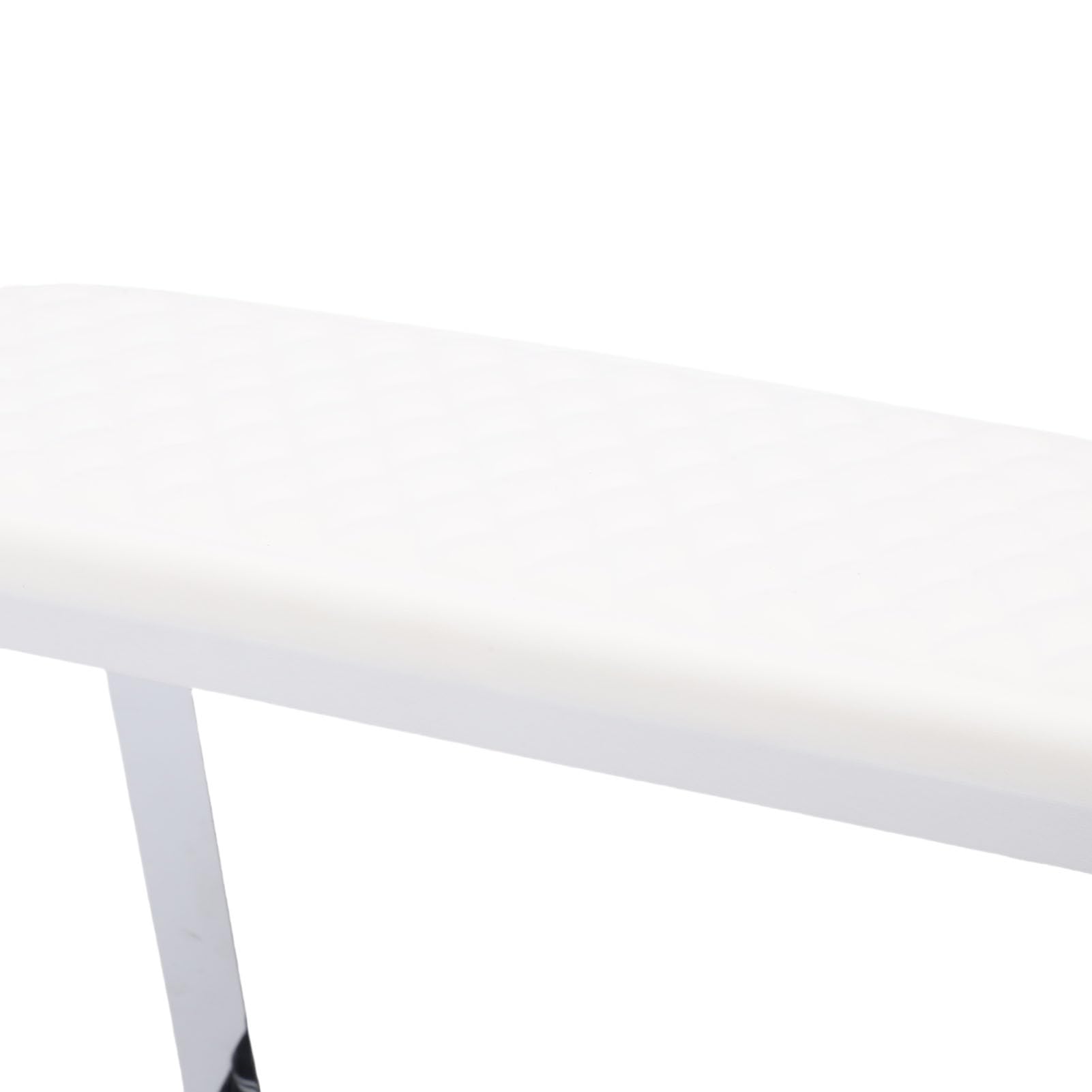 Generic Fußbadewagen, Beweglicher Pediküre-Wagen mit Memory-Schaum-Kissen für Schönheitssalon, Zuhause, Badezimmer, Edelstahl
