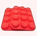 2Packs Silicone Muffin Pans, Silicone Cupcake Baking Cups Non Stick Silicone Molds for Muffin Tins (Regular, Red)