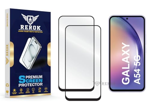 Image of Gorilla Tempered Glass Screen Protector Compatible with Samsung Galaxy A54 5G [Pack of 2] | Edge-to-Edge, Bubble-Free, Case Friendly, Easy Installation Kit