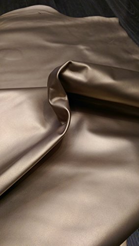 Nat Leathers Gold Fullgrain Pearlized Upholstery Chap Shoe Cowhide Genuine Leather Hide Skin 24" X24" Cutting #TOP3