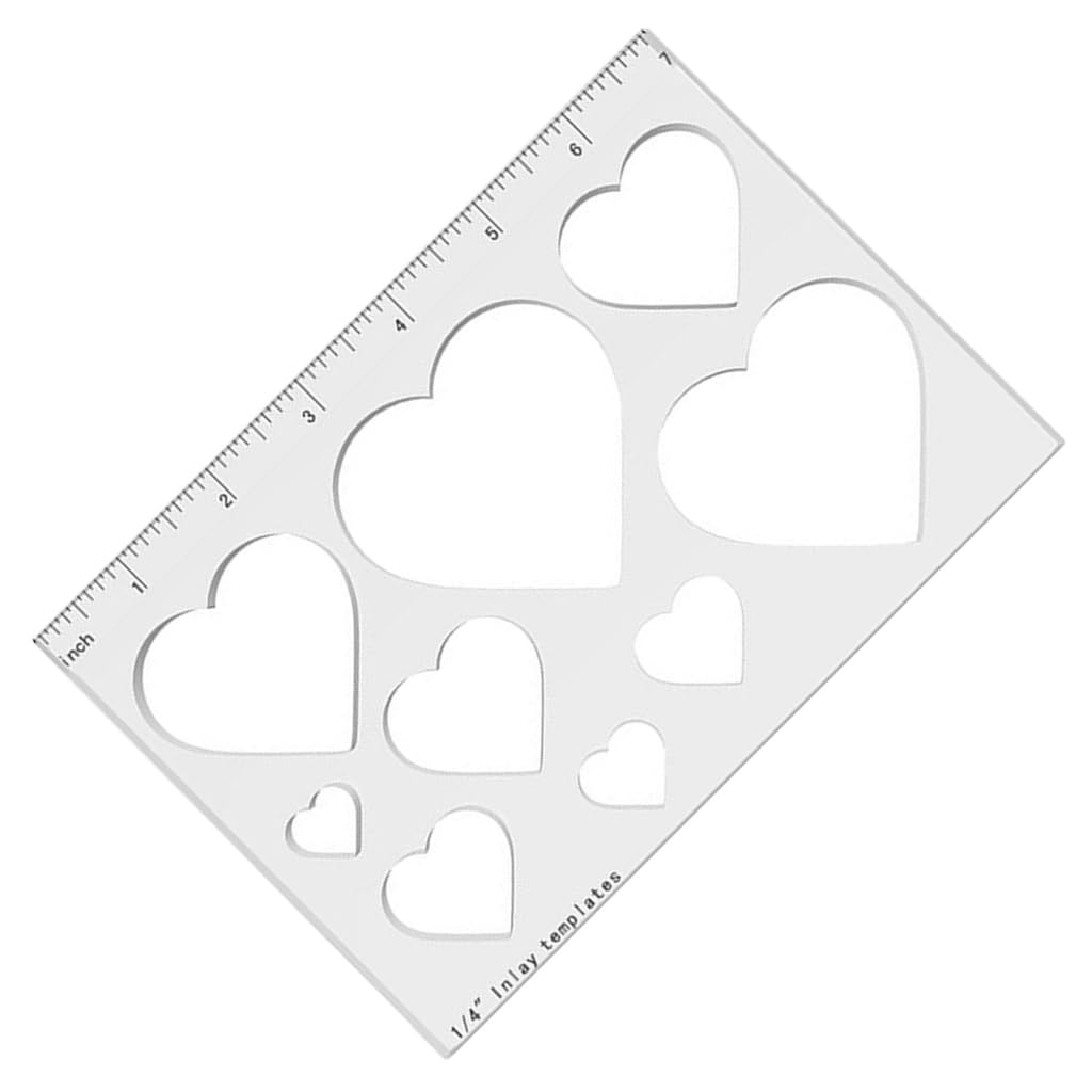 Kalttoy Love Version Inlay Template Triangle Or Heart Router Stencil For Professional Woodworkers