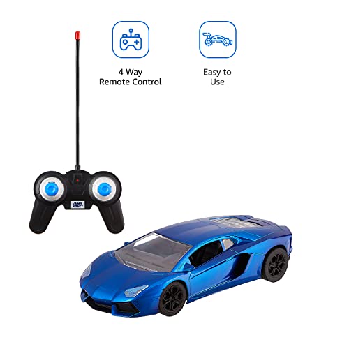 Amazon Brand Jam & Honey Super Sleek Remote Control Car (Blue